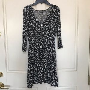 Women’s Floral Fit-and-Flare Dress (Express)